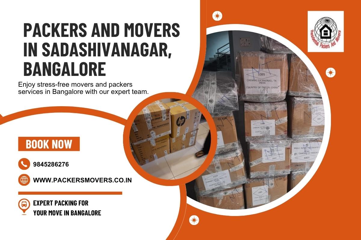 Packers and Movers in Sadashivanagar, Bangalore